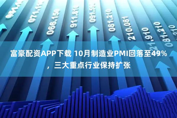 富豪配资APP下载 10月制造业PMI回落至49%，三大重点行业保持扩张