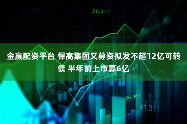 金赢配资平台 悍高集团又募资拟发不超12亿可转债 半年前上市募6亿
